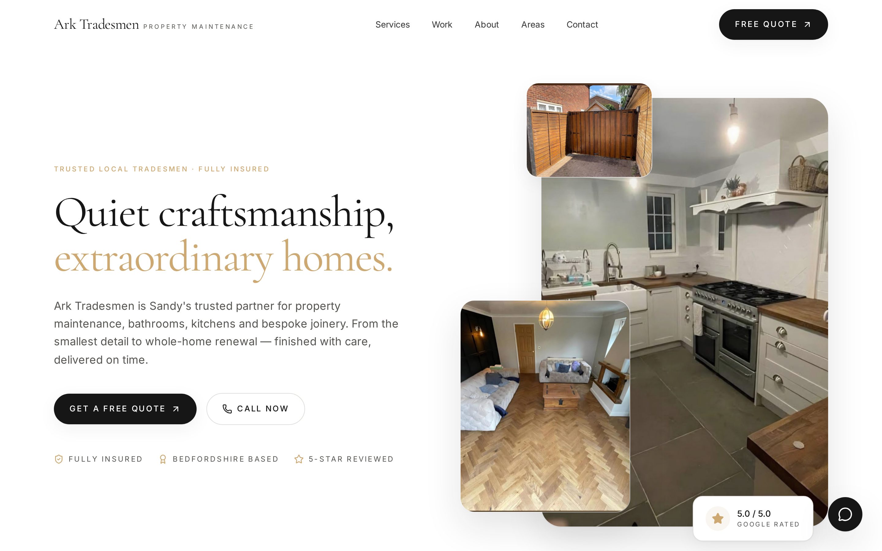 Prestige Property Services website preview
